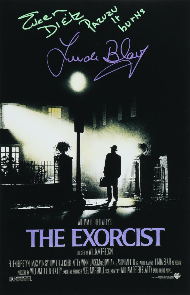 The Exorcist 11x17 Poster signed by Linda Blair & Eilleen Dietz The Exorcist