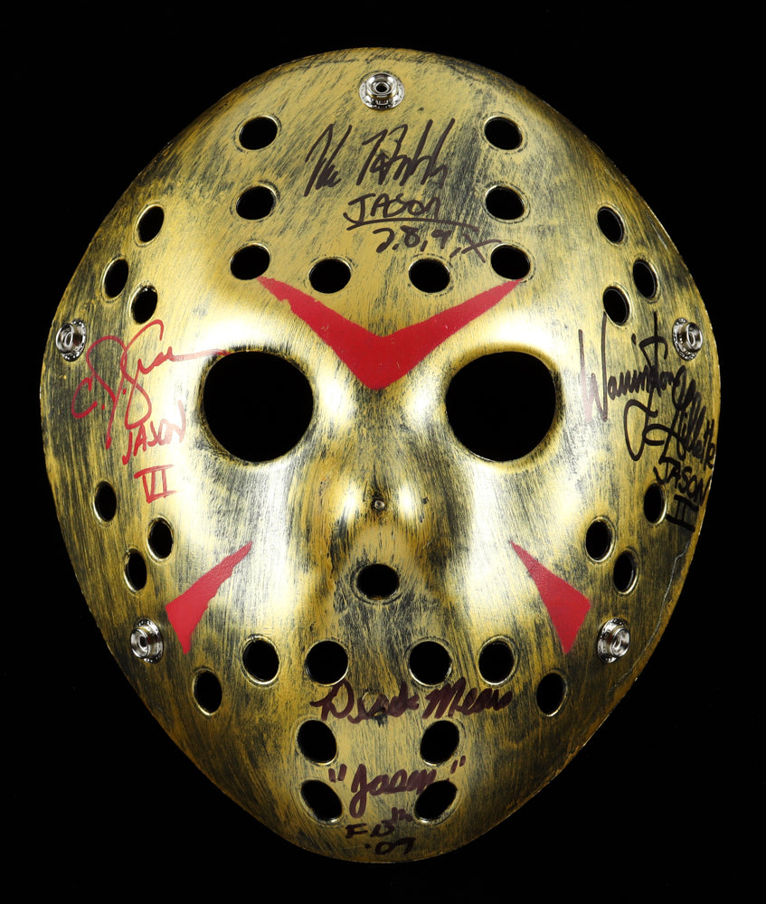 Friday the 13th Hockey Mask signed by 4 Jasons Friday the 13th